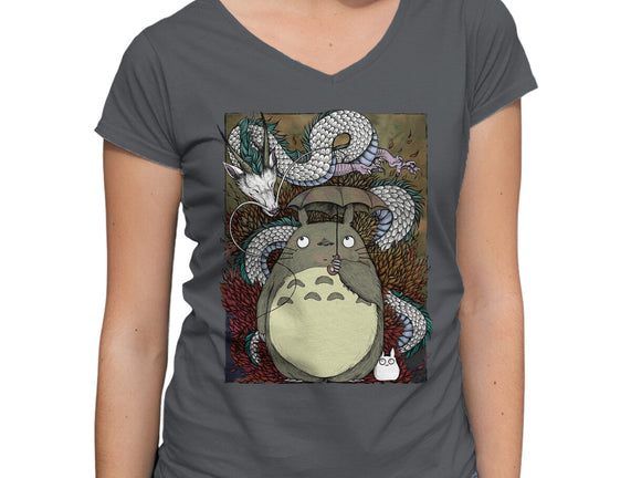 Dragon And God Of Forest