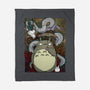 Dragon And God Of Forest-none fleece blanket-Bellades