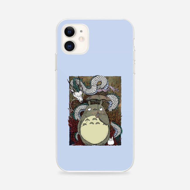 Dragon And God Of Forest-iphone snap phone case-Bellades
