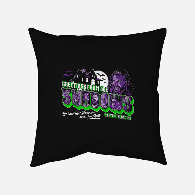 Greetings From The Shadows-none removable cover w insert throw pillow-goodidearyan