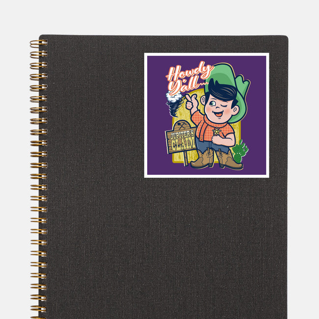 Welcome To Jupiter's Claim-none glossy sticker-palmstreet