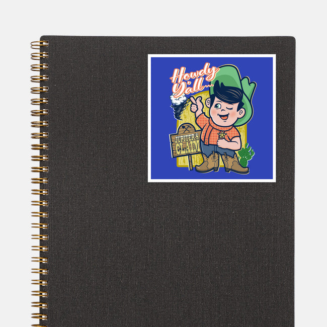 Welcome To Jupiter's Claim-none glossy sticker-palmstreet