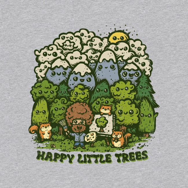 Happy Little Trees-womens v-neck tee-kg07