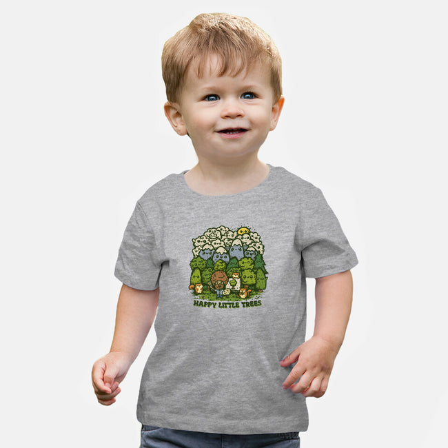 Happy Little Trees-baby basic tee-kg07