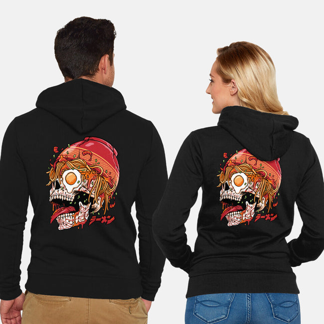 Spicy Skull-unisex zip-up sweatshirt-spoilerinc