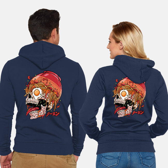 Spicy Skull-unisex zip-up sweatshirt-spoilerinc