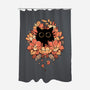 Feline Spy-none polyester shower curtain-Snouleaf