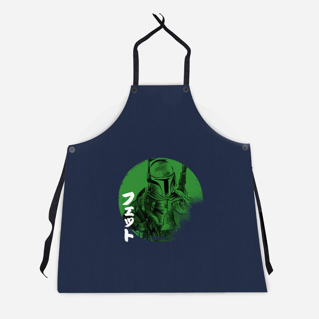 Green Sun Fett-unisex kitchen apron-DrMonekers