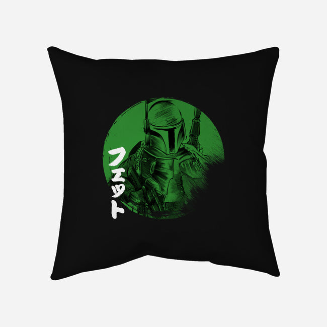 Green Sun Fett-none removable cover throw pillow-DrMonekers