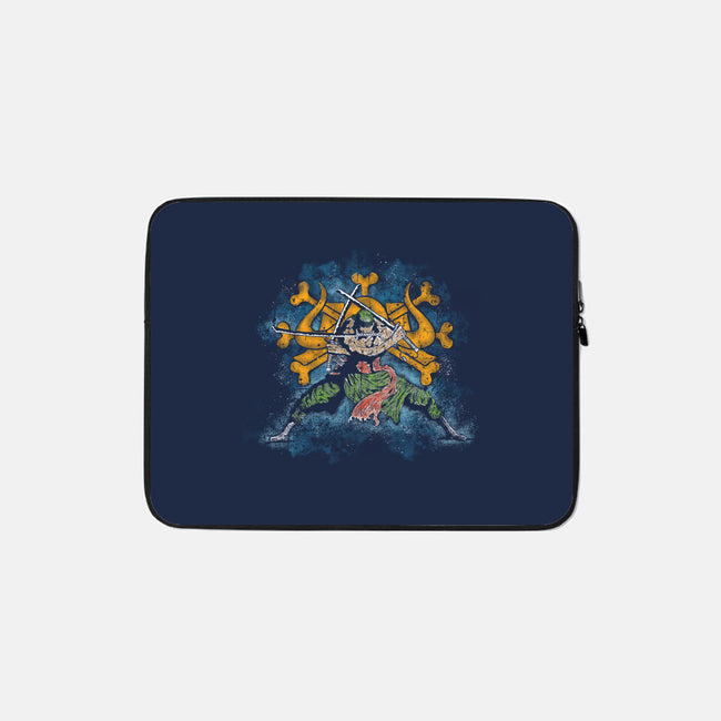 Samurai King-none zippered laptop sleeve-turborat14