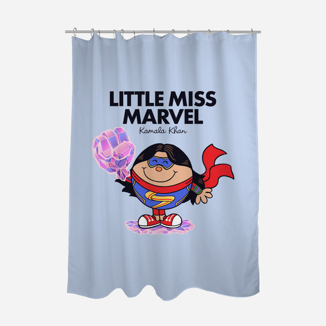 Little Miss Marvel-none polyester shower curtain-yellovvjumpsuit