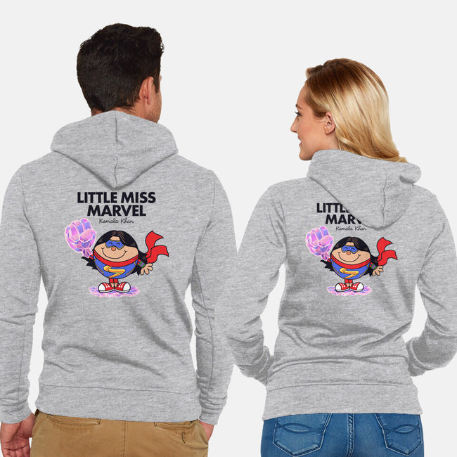 Little Miss Marvel-unisex zip-up sweatshirt-yellovvjumpsuit