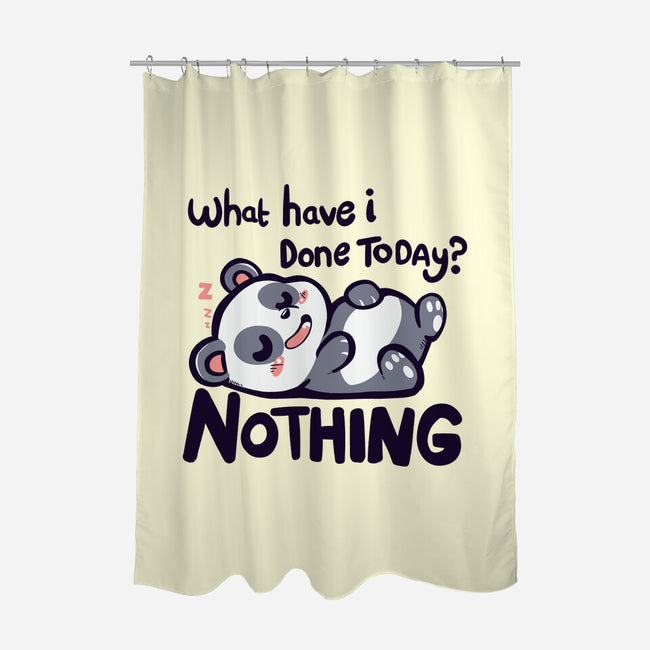 Done Nothing Today-none polyester shower curtain-TechraNova