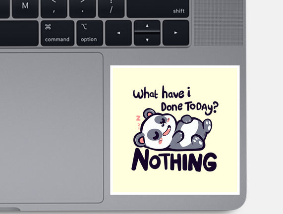 Done Nothing Today