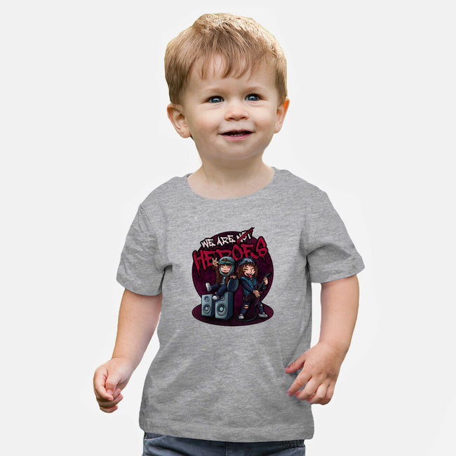 We Are Heroes-baby basic tee-Conjura Geek