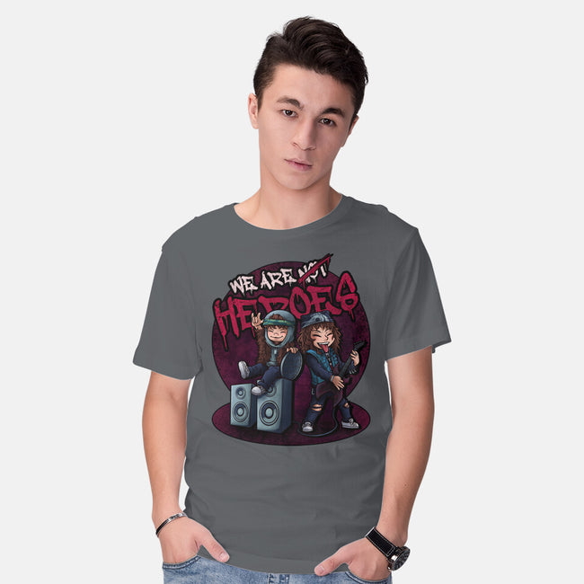 We Are Heroes-mens basic tee-Conjura Geek