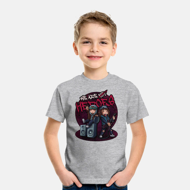 We Are Heroes-youth basic tee-Conjura Geek