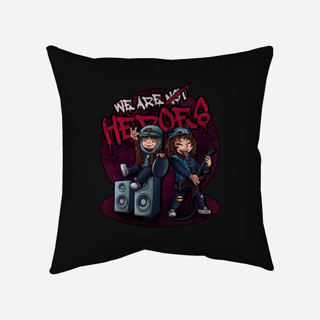 We Are Heroes-none removable cover w insert throw pillow-Conjura Geek