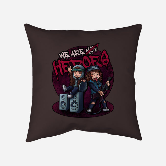 We Are Heroes-none removable cover w insert throw pillow-Conjura Geek