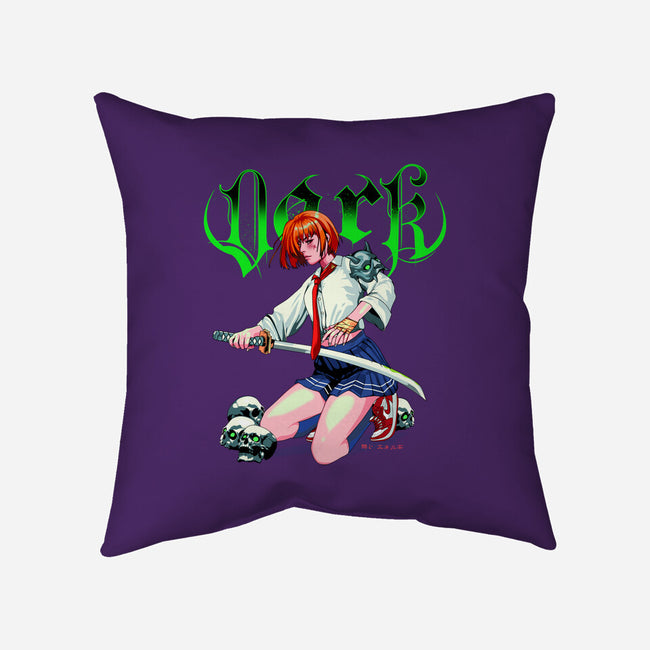 Dark Soul Assassin-none removable cover w insert throw pillow-heydale