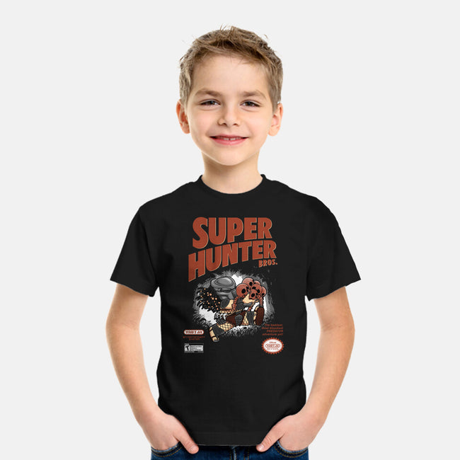 Super Hunter Bros-youth basic tee-pigboom