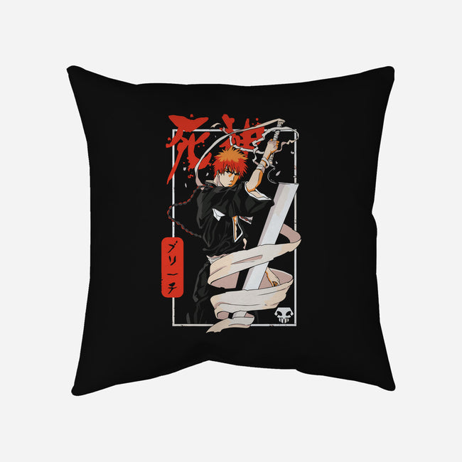 Samurai Ichigo-none removable cover throw pillow-Bellades