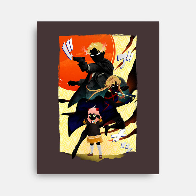 Spy Parents-none stretched canvas-bellahoang