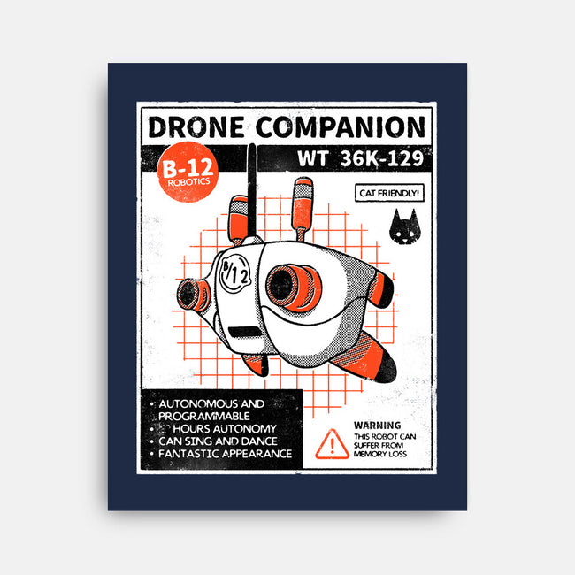Drone Companion-none stretched canvas-paulagarcia