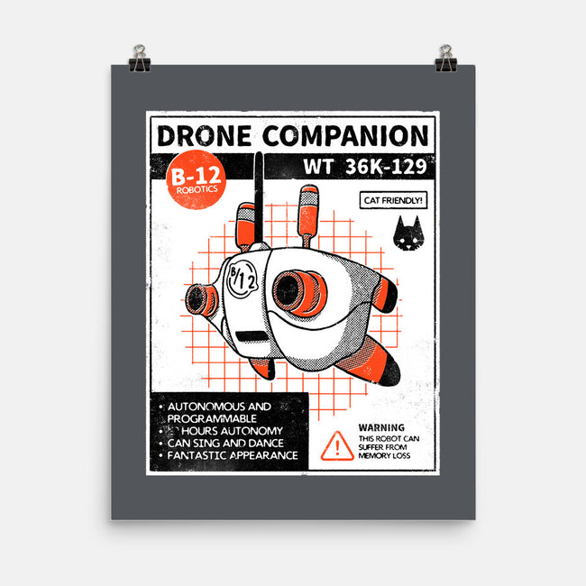 Drone Companion-none matte poster-paulagarcia