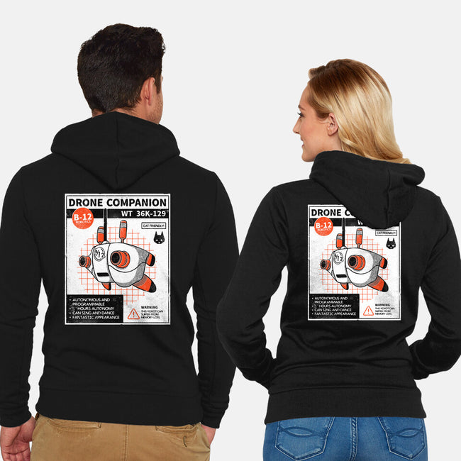Drone Companion-unisex zip-up sweatshirt-paulagarcia