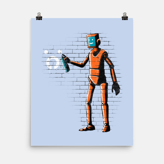 Outsider Graffiti-none matte poster-paulagarcia