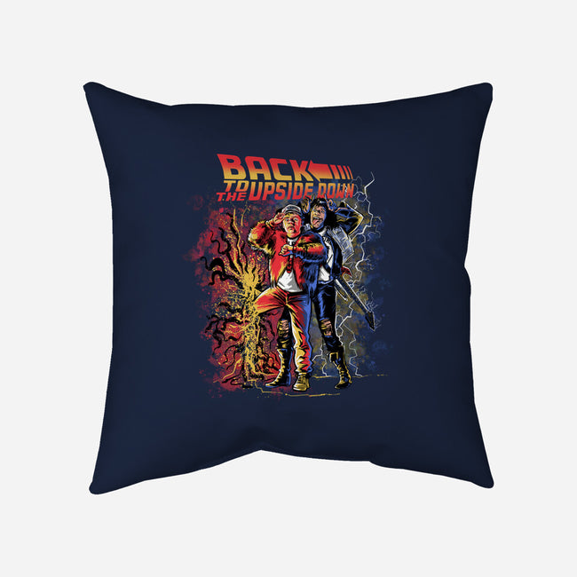 Back To The Upside Down-none removable cover throw pillow-zascanauta