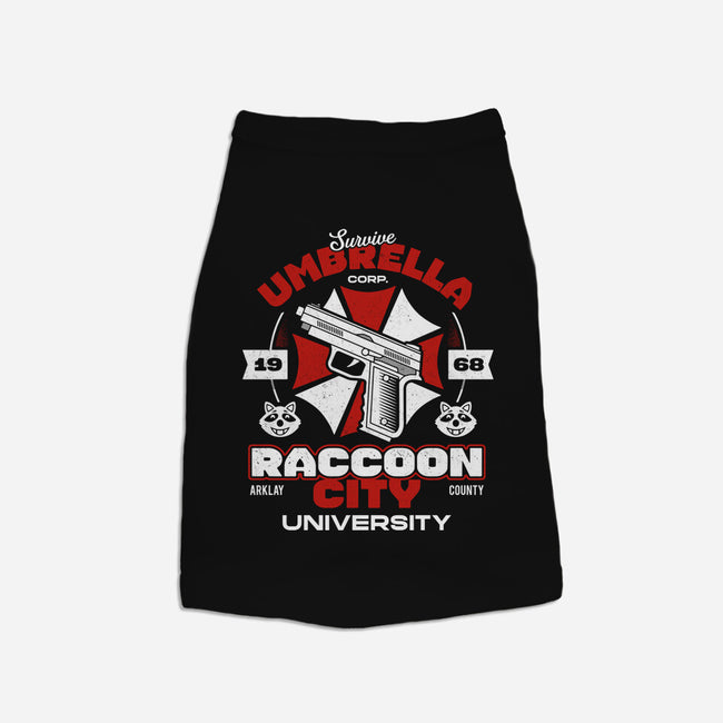 Survive Raccoon University-cat basic pet tank-Logozaste
