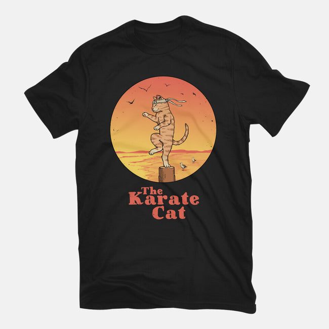 The Karate Cat-mens basic tee-vp021