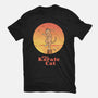 The Karate Cat-mens basic tee-vp021
