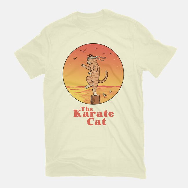 The Karate Cat-mens basic tee-vp021