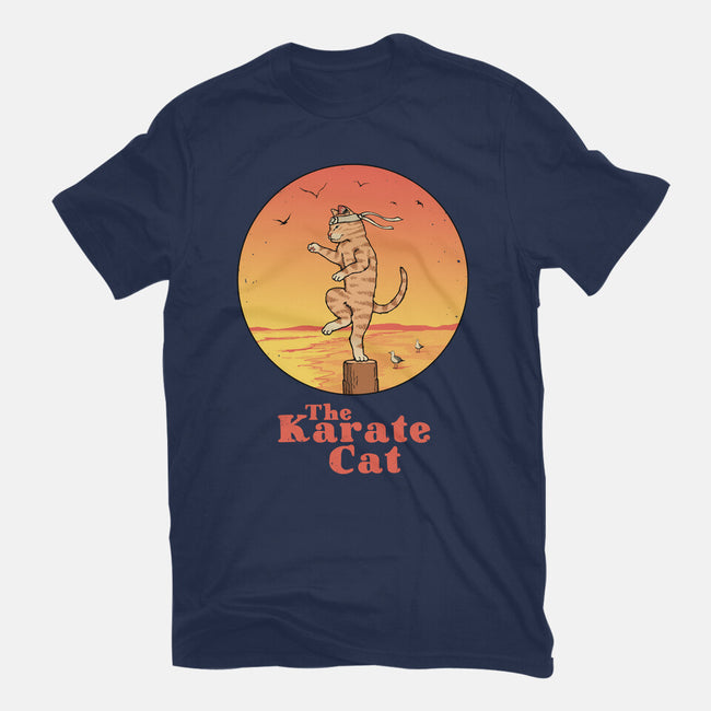 The Karate Cat-mens basic tee-vp021
