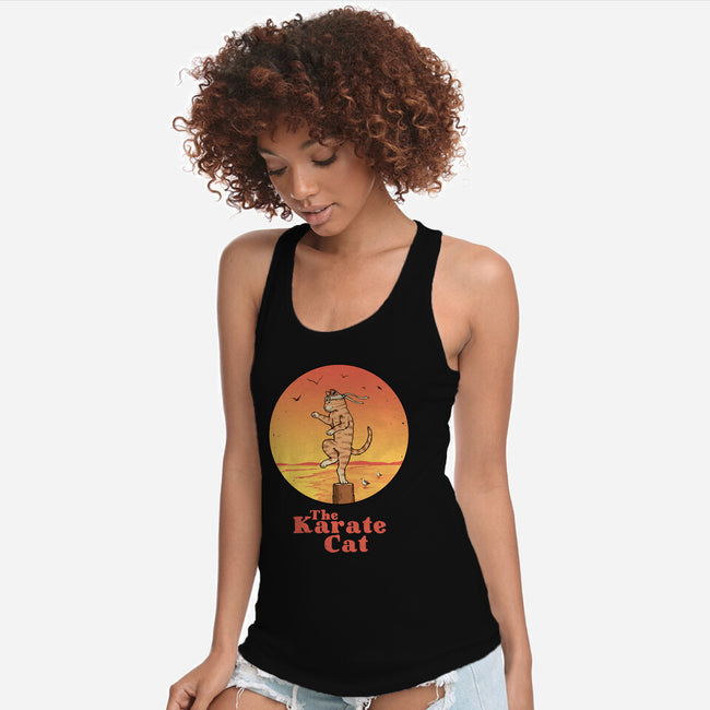 The Karate Cat-womens racerback tank-vp021