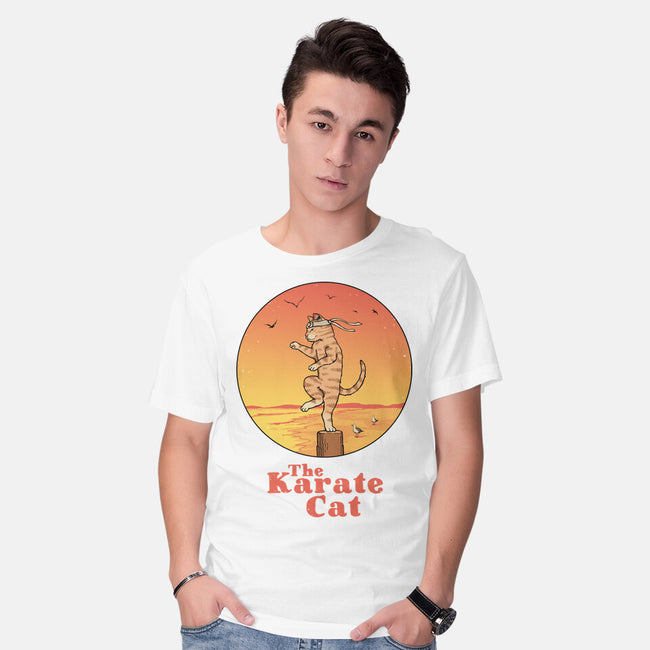 The Karate Cat-mens basic tee-vp021
