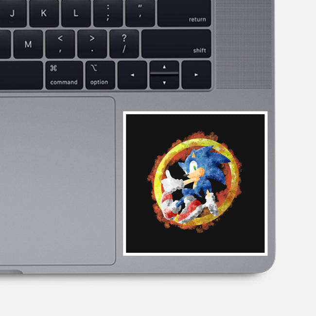 Sonic Splash-none glossy sticker-nickzzarto