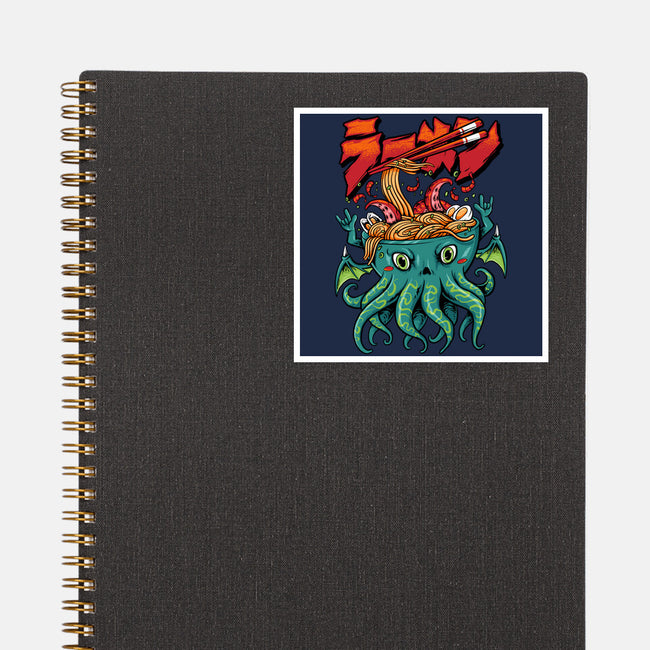 Cthulhu Noodles-none glossy sticker-spoilerinc