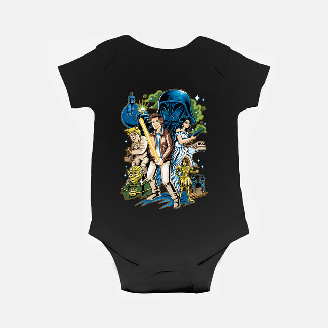 Crazy Space-baby basic onesie-Andriu