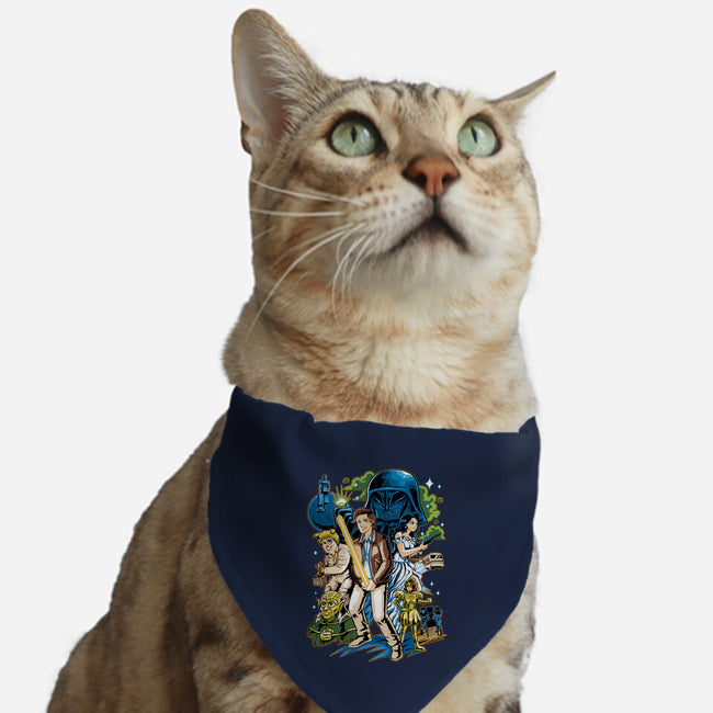 Crazy Space-cat adjustable pet collar-Andriu