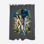 Crazy Space-none polyester shower curtain-Andriu