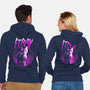 Neon Cat-unisex zip-up sweatshirt-retrodivision