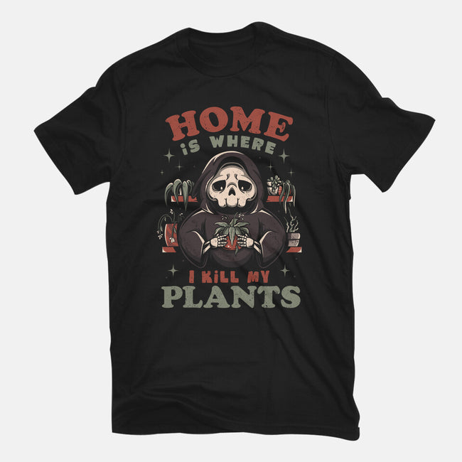I Kill My Plants-mens basic tee-eduely
