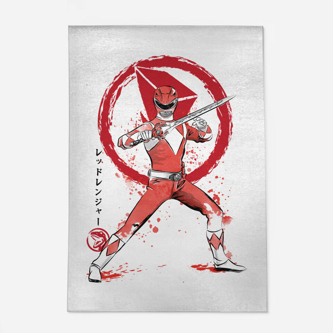 Red Ranger Sumi-e-none outdoor rug-DrMonekers