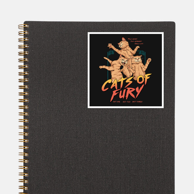 Cats Of Fury-none glossy sticker-vp021
