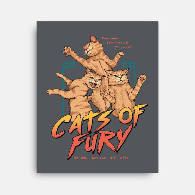 Cats Of Fury-none stretched canvas-vp021