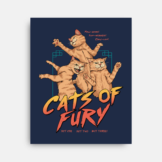 Cats Of Fury-none stretched canvas-vp021